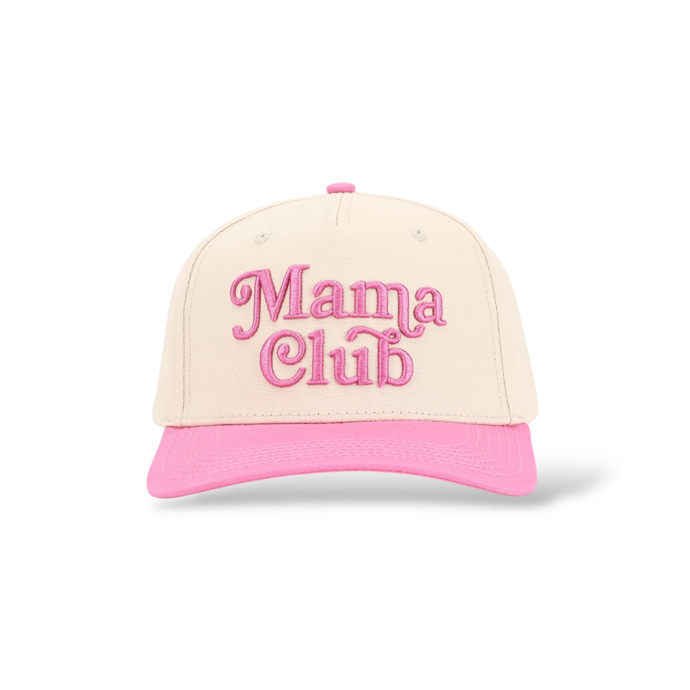 Mama Club Snapback (Pink/Natural)