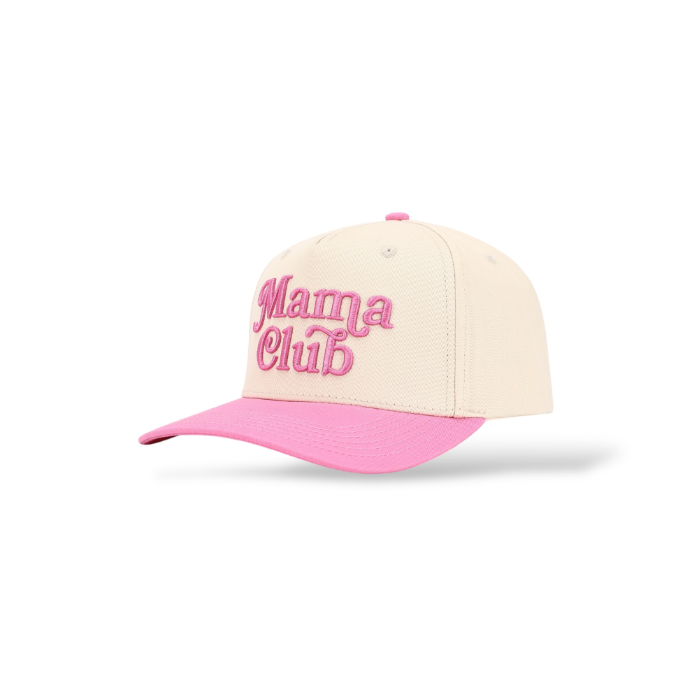 Mama Club Snapback (Pink/Natural)