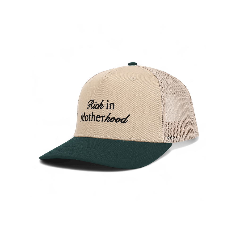 Rich in Motherhood™ Khaki / Green Trucker