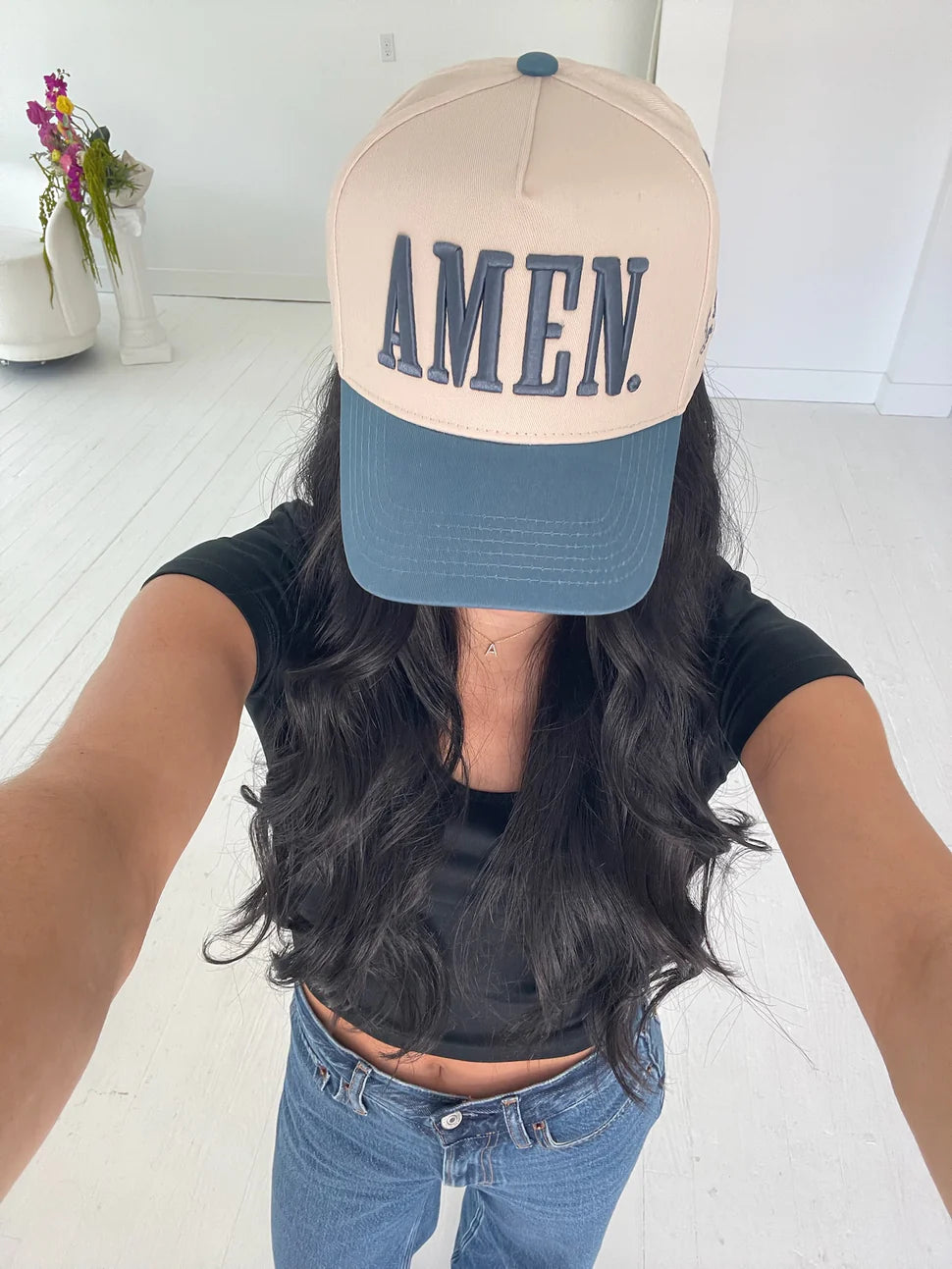 AMEN. Slate Blue Snapback
