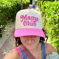 Mama Club Snapback (Pink/Natural)